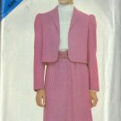 BUTTERICK PATTERN 3891 SIZES 8, 10 MISSES' JACKET & SKIRT