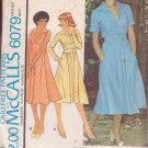 McCALL'S PATTERN 6079 SIZE 8 MISSES' DRESS IN 2 VARIATIONS UNCUT