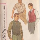 SIMPLICITY PATTERN 3547 SIZE 40 MEN'S SHIRT 3 VARIATIONS, VEST 2 styles #2
