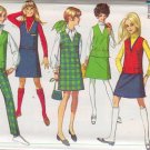 SIMPLICITY VINTAGE PATTERN 7825 SIZE 13/14 YNG JR/TEEN JUMPER, TOP, SKIRT, PANTS UNCUT