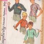 SIMPLICITY VINTAGE 1965 PATTERN 6237 SIZE 12 BOY'S SHIRT 4 VARIATIONS