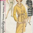 SIMPLICITY 1963 VINTAGE 5258 SIZE 14 MISSES ONE PIECE DRESS 3 STYLES