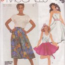 McCALL'S PATTERN 2009 SIZE 10 MISSES' SKIRT IN 2 LENGTHS WITH POODLE APPLIQUE