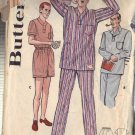 BUTTERICK VINTAGE PATTERN 5546 SIZE MD 38/40 MAN'S PAJAMAS IN 3 VARIATIONS