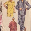 SIMPLICITY PATTERN 4108 #2 SIZE MD 38-40 MEN'S 2 PC PAJAMAS & NIGHTSHIRT