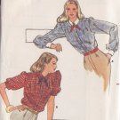 BUTTERICK 3439 PATTERN MISSES' BLOUSE  2 VARIATIONS SIZE 12 UNCUT
