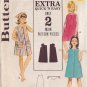 BUTTERICK VTG PATTERN 3125 GIRLS' DRESS, BEACHDRESS, SCARF