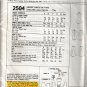 McCALL'S PATTERN 2504 SIZE 14 MISSES' DRESS 2 LENGTHS, PANTS UNCUT