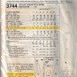 McCALL'S PATTERN 3744 DATED 1973 SIZE 6 GIRL'S DRESS, JUMPER, PANTS