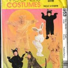 McCALL'S 8953 SZ LG 38-40 ADULT RABBIT BEAR CAT LEOPARD LION KANGAROO COSTUMES