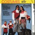 McCALL'S PATTERN 8437 SZ 7 CHILD'S BOY AND GIRL PIRATE COSTUMES