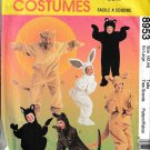 McCALL'S 8953 SZ XLG 42-44 ADULT RABBIT BEAR CAT LEOPARD LION KANGAROO COSTUMES