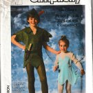 SIMPLICITY 7784 SZ 2/4 UNISEX PETER PAN & TINKERBELL COSTUMES