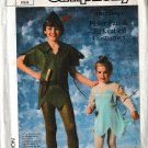 SIMPLICITY 7784 SZ LG ADLT UNISEX PETER PAN & TINKERBELL COSTUMES