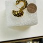 EARRINGS 7/8" GRADUATED CIRCLE 5/16" TO 3/8" GOLD TONE POST SNAP IN 8004