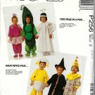 McCALL'S PATTERN P256 5017 TOD 2 CHICK CLOWN WITCH ANGEL BALLERINA PEAS IN POD