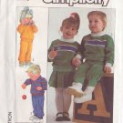 SIMPLICITY VINTAGE PATTERN 8254 CHILD'S TOP, PANTS, SKIRT IN 3 VARIATIONS SIZE 2