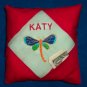 PERSONALIZED tooth fairy pillow DRAGONFLY