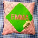 PERSONALIZED tooth fairy pillow GINGHAM FOR A BOY OR GIRL
