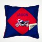 PERSONALIZED tooth fairy pillow MOTORCYCLE