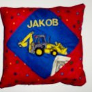 PERSONALIZED tooth fairy pillow CONSTRUCTION TRUCK