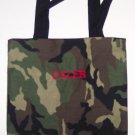 PERSONALIZED tote book bag  CAMOUFLAGE