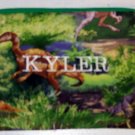 PERSONALIZED DINOSAUR ZIPPERED PENCIL CASE CRAYON BAG SCHOOL SUPPLIES