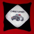 PERSONALIZED Embroidered Tooth Fairy Pillow - Police