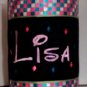 Personalized Embroidered Koozie Can Beverage Holder - Black