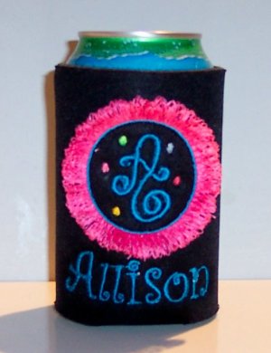 PERSONALIZED KOOZIE - Unique Fringe Design