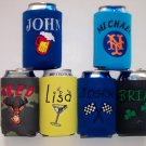 PERSONALIZED EMBROIDERED Koozie Can Cover WITH PICTURES