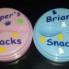 PERSONSONALIZED Adorable Baby Snack Cup with Spoon - design your own!!