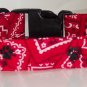PERSONALIZED Fabric DOG COLLAR Pet ID Tag U pick fabric