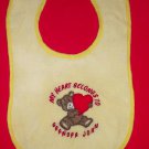 PERSONALIZED EMBROIDERED Baby Bib from Special Relative