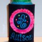 PERSONALIZED Unique Koozie Can Cover with FRINGE Design