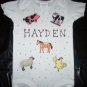 PERSONALIZED ONESIE - FARM ANIMALS!!