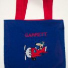 PERSONALIZED  Tote Book Bag - AIRPLANE!!