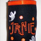 PERSONALIZED EMBROIDERED Koozie Can Cover for HALLOWEEN