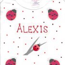 PERSONALIZED TODDLER/YOUTH TEE SHIRT  - LADYBUGS !!