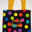 PERSONALIZED Tote Book Bag - Smiley Faces!!!