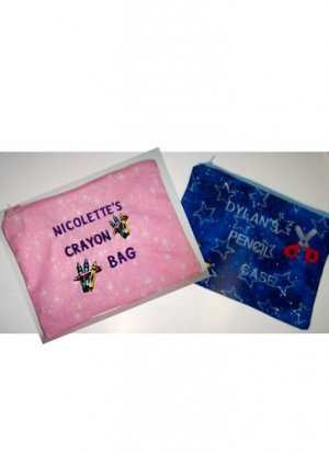 PERSONALIZED SCHOOL SUPPLIES - CRAYON TOTE PENCIL CASE!