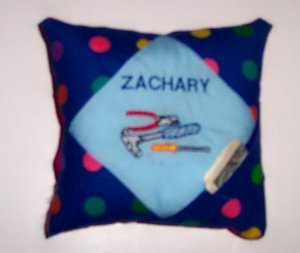 PERSONALIZED Tooth Fairy Pillow  - CONSTRUCTION TOOLS!!