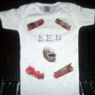 PERSONALIZED ONESIE - FIRETRUCKS!!