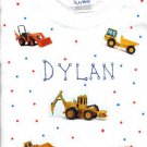 PERSONALIZED TODDLER/YOUTH T-SHIRT  CONSTRUCTION TRUCKS