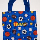 PERSONALIZED Tote School Book Bag - SPORTS!