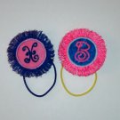PERSONALIZED Unique Fringed PONY TAIL HOLDER  Adorable!