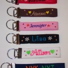 PERSONALIZED Key Fob Keychain WRISTLET with bling!