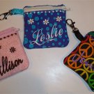 PERSONALIZED Zippered Keychain COIN PURSE - Design your own!