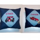 PERSONALIZED Denim Tooth Fairy Pillow  - RACE CAR!!