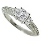 18K White Gold Diamond Multi Stone Ring - You Save $5,865.20